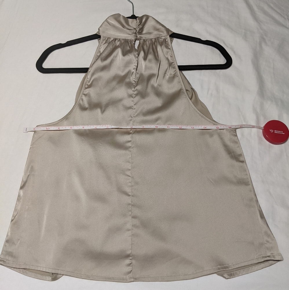 ASTR Satin Sleeveless High-Neck Top - Picture 7 of 9